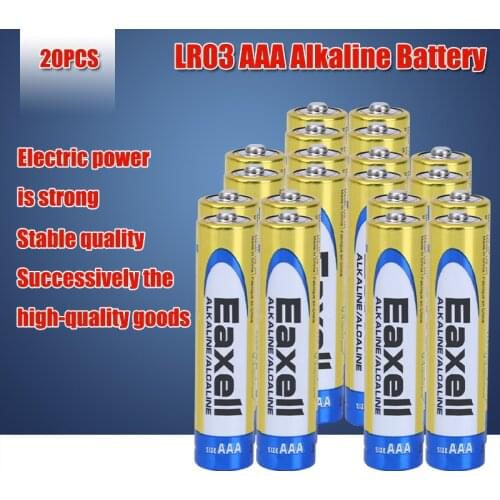 20pc 1.5V AAA Alkaline Battery LR03 Original maxell For Electric toothbrush Toy Flashlight Mouse clock Dry Primary Battery