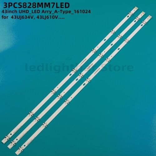 3-30pcs Led Backlight forLG 43inch UHD_LED Arry_A 43UJ634V 43LJ610V 32LJ624V 43LJ634V 43LJ617T 43UJ630V 43UJ701V 43UJ6309