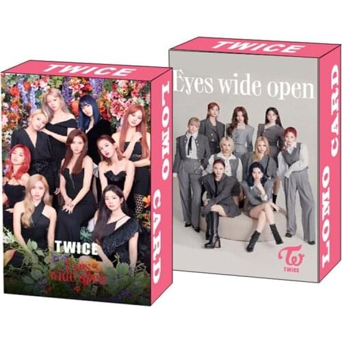 30 pcs/set Kpop Twice New Album Eyes Wide Open Lomo Cards Korean Popular Group Mini Poster Collection Card Fans Collective Gifts