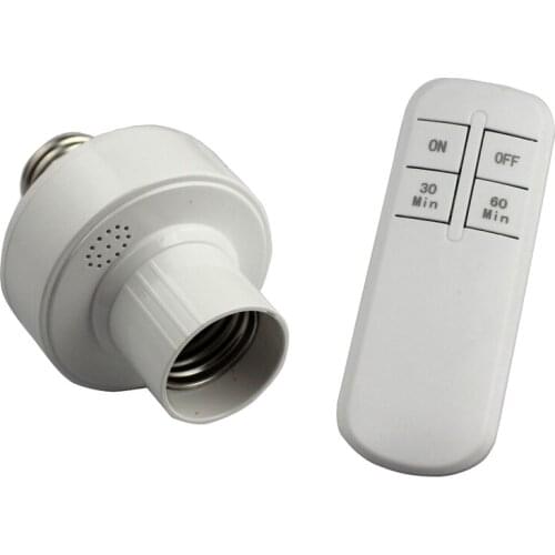 E27 Outlet Adapter Light Bump 220V Screw Wireless Remote Control Lights Lamp Bulb Holder Switch Socket Kit