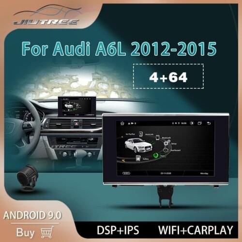 2din 4G 64G ROM Car Radio for Audi A6L 2012 2013 2014 2015 IPS Screen GPS Multimedia Player Wireless Carplay