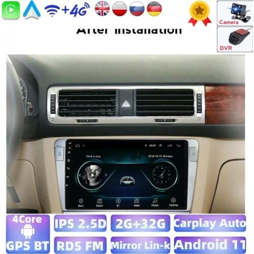 IPS 2.5D Screen 4 Core Newest Android GPS Navigation System Wifi Bluetooth Car Radio For volkswagen passat b7 2005-2011