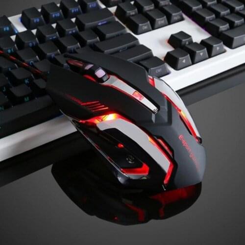 Silent/sounds Game Gaming Mouse 3200DPI Wired Optical LED Computer Mice USB Cable Mouse for laptop PC Professional gamer office