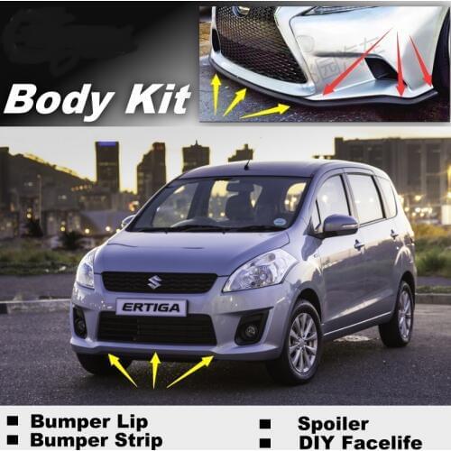 Bumper Lip Deflector Lips For Suzuki Ertiga Front Spoiler Skirt For TopGear Fans to Car View Tuning / Body Kit / Strip
