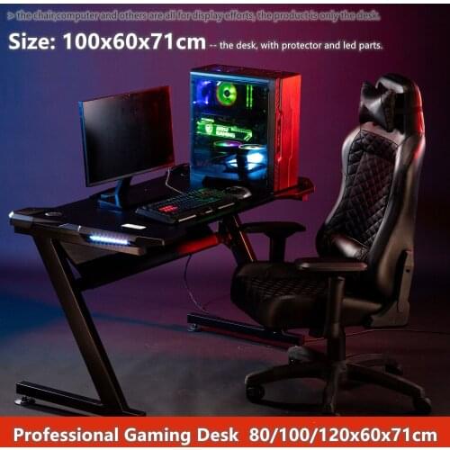 100x60x71cm Game Table Black Computer Desk Home Desktop Table Office Small Desk Professional Cool Gaming Table Factory WholeSale
