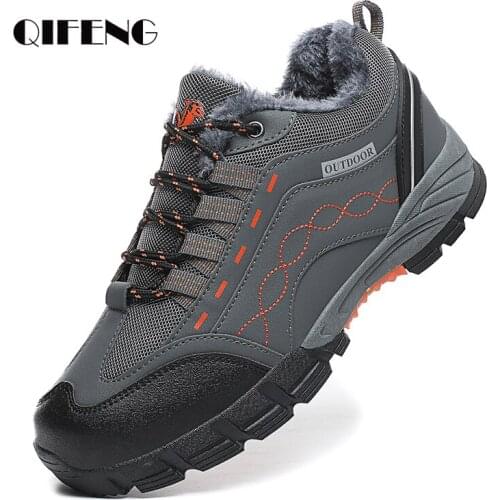 Men Soft Casual Shoes Summer Breathable Outdoor Mesh Sneakers Male Black Warm Fur Footwear Large Size Shoes Winter Snow Plush