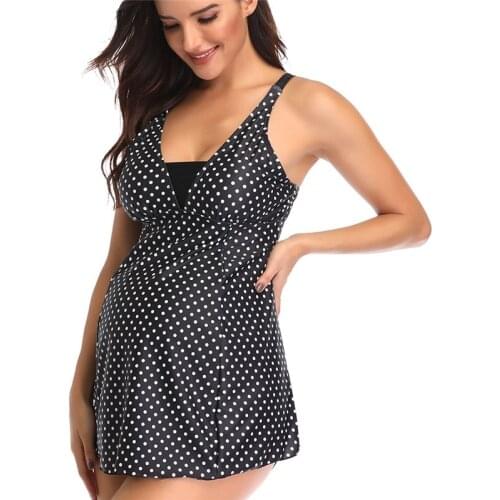 Maternity swimwear Plus Size Swimwear Maternity Swimsuit Women Dot Print Bikinis Beachwear Pregnant Suit Pregnancy Swimsuit 482