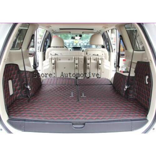 Best & Free shipping! Special trunk mats for Mitsubishi Pajero Sport 2015-2011 waterproof leather carpets for Pajero sport 2014