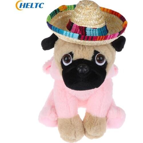 Fashion Mini Pet Dogs Straw Hat Sombrero Cat Sun Hat Beach Party Straw Hats Dogs Hawaii Style Hat For Dogs Funny Accessories