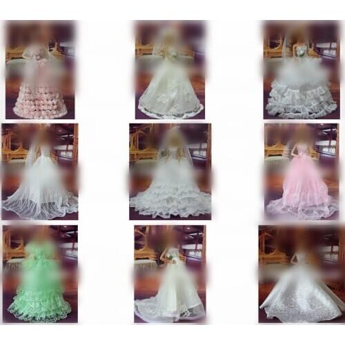 30cm Doll Dress Fashion Clothes handmade outfit For Barbie Doll Accessories Baby Toys Best Girl' Gift