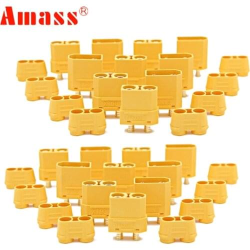 5 /10 /20 /pair Amass XT90 XT90H Battery Connector high current Set 4.5mm Male Female Gold Plated Banana Power plug