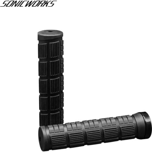 Bike Grips Aluminum Alloy Handlebar Grips MTB Mountain Bicycle Double Locking Durable BMX Riding Rubber Grip Anti-Slip Parts