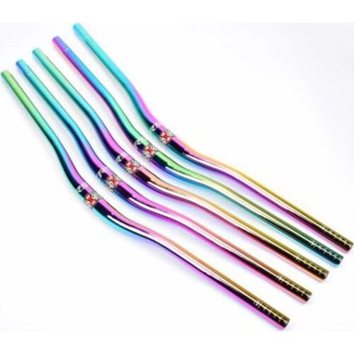 Bicycle Swallow-shaped Handlebar MTB 31.8mm*800mm AM XC downhill Racing Bike Rise handlebar Mountain Road Bike Rainbow Handlebar
