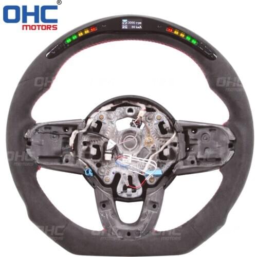 100% Real Carbon Fiber LED Display Steering Wheel Mini compatible for F54 F55 F56 F57 F60 S cooper club-man country-man