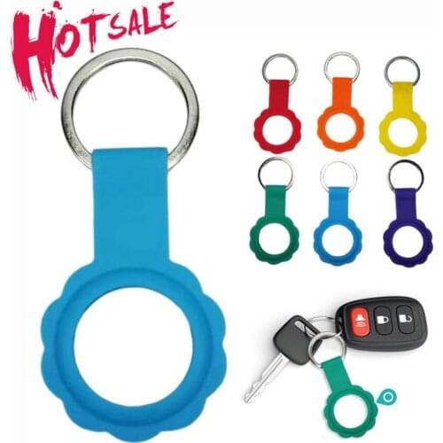 Silicone Case For Apple Airtags Liquid Protective Sleeve Locator Tracker Anti-lost Device Keychain Protective Sleeve Hot