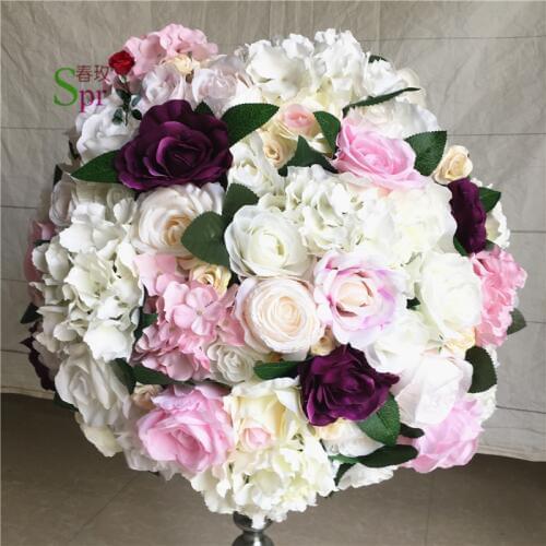 SPR NEW!!Free shipping 10pcs/lot wedding road lead lavender artificial flower ball wedding table flower table centerpiece