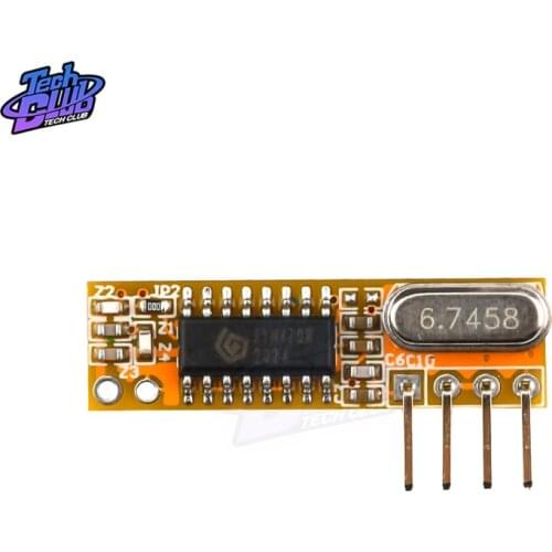 RXB12 433MHZ Superheterodyne Wireless Receiver Rf Receiver Module For Arduino AVR 3.3 -5.5V Sensitivity Low Power Consumption