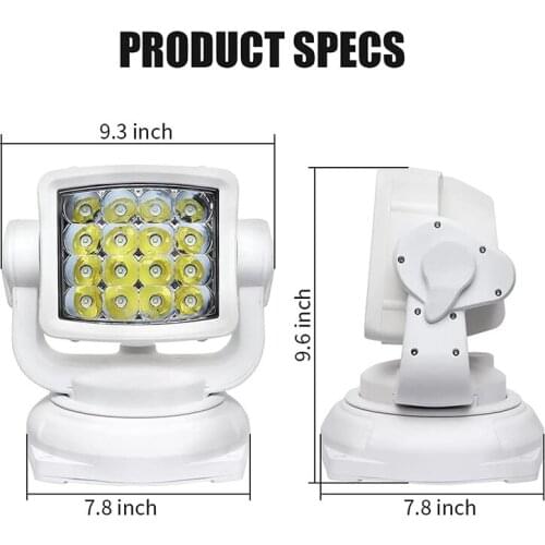 LED Light Bar 80W 360 Degrees rotable remote control American chip 9-32v 8000lm Super Bright LED agricultural search light