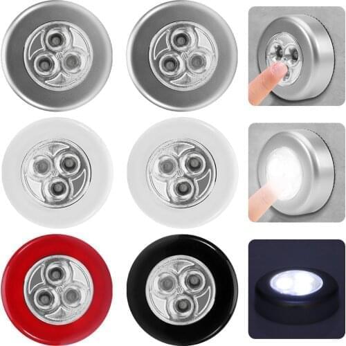 LED Light Cabinet Wardrobe Battery Powered Light Under Cabinet Led Light for Under Kitchen Cabinets Stick On Touch Lamp Light