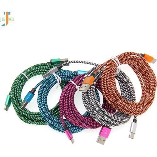 USB Cable For iPhone XR X 7 8 Micro USB Type C Charger Fast Charging snake weave Charge USB-C Cable for Samsung 200pcs/lot