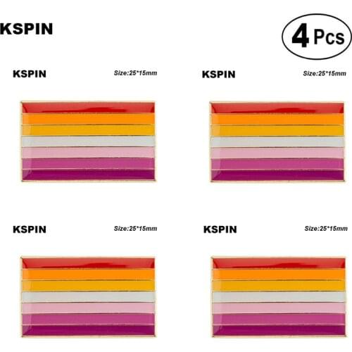 Sun Set Lesbian Badge Pin Lapel Pin Badge Brooch Icons 4pcs