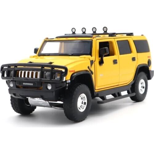 1/32 HUMMER H2 JKM Diecast Model Toys CAR for Kids Sound Light Boys Girls Gifts