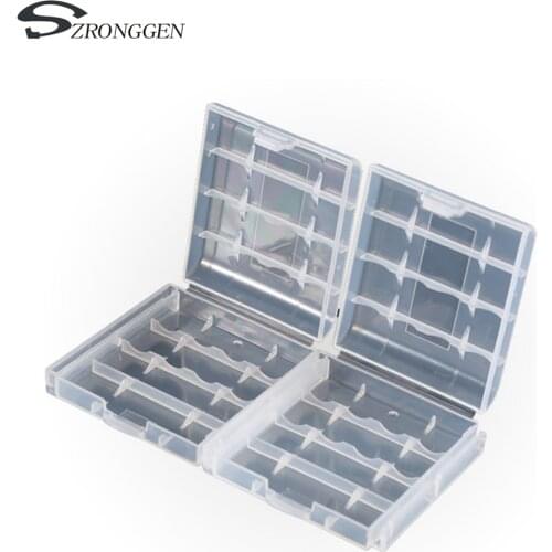 10pcs/lots AA / AAA Battery Storage Hard Case Boxes Battery Holder for AA / AAA Rechargeable Battery 1.2V Ni-hm Box