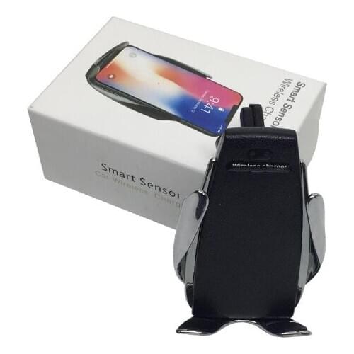S5 Automatic Car Charging Holder 10W Fast Wireless Car Charger Smart Air Vent Car Mount Phone Mobile Holder for Samsung iPhone