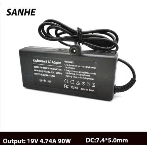 Notebook 19V 4.74A 7.4*5.0mm AC Adapter Laptop Charger Power Supply For hp Pavilion DV3 DV4 DV5 DV6 Power Adapter Charging