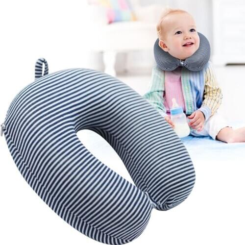 Travel Pillow 100% Pure Memory Foam Neck Pillow, Comfortable & Breathable Cover, Airplane Travel Kit Kids Neck Pillow