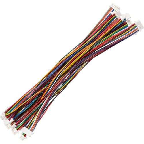 6P 10cm 1.0 pitch double end SH 1.0 Wire Cable Connector DIY SH1.0 JST 28AWG SH1.0 same direction connector wire harness