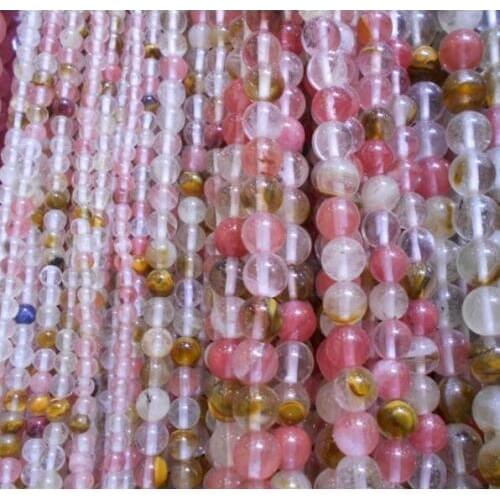 Watermelon Tourmaline stone 4mm 6mm 8mm 10mm 12mm 14mm round loose beads