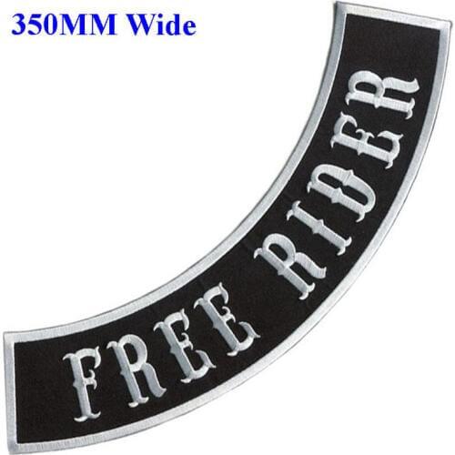 Free rider rocker jacket for full back embroidery patch 350MM wide /custom patches/custom varsity jackets/decorations for cloth