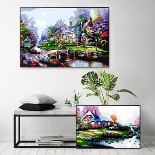 Paint by number art painting by numbers hand-painted art fairy tale beauty living room corridor decorative painting