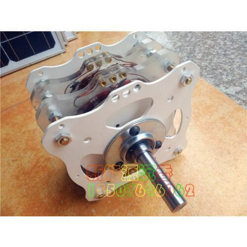 DIY Low Speed Brushless High Power Superimposed Disk Permanent Magnet Coreless Generator 4.5 Research on Wind Free Energy