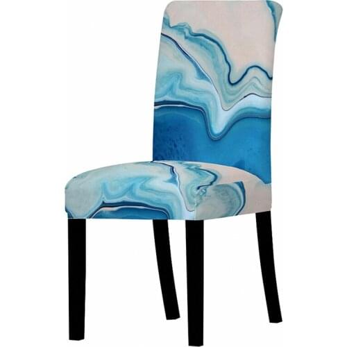 Dining Chair Cover Spandex Elastic Pastoral Print Modern Slipcovers Furniture Cover Kitchen Wedding Housse De Chaise 1/2/4PCS