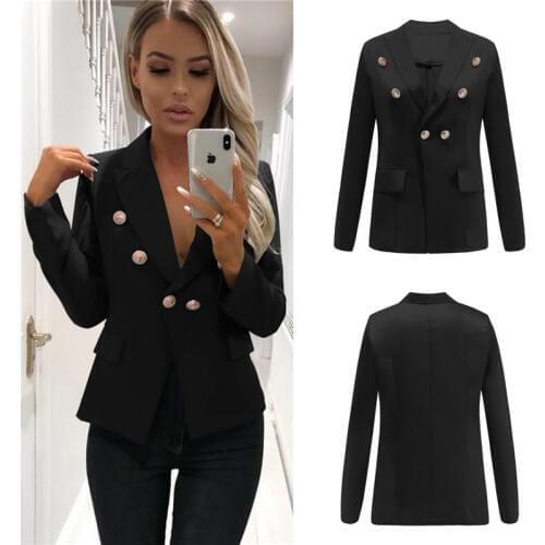 OKXGNZ Women's Double-breasted Blazers