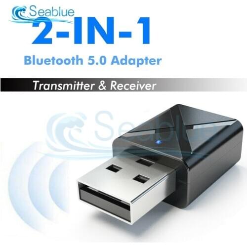 2in1 Bluetooth 5.0 Transmitter Receiver 3.5mm AUX Wireless Stereo Bluetooth Adapter For Car Music Bluetooth Transmitter Receiver