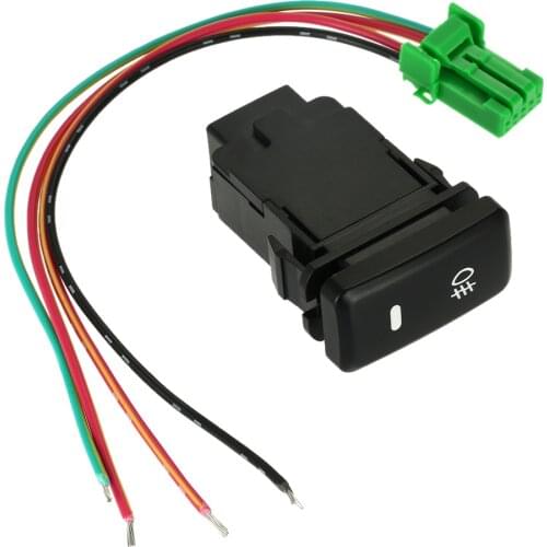 On-off Push Switch with LED Orange Working Light 12 Volt Accessories Indicator Drive Fog Lamp Switch Car Styling for Toyota VIGO