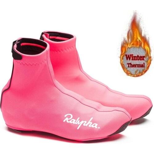 Ralvpha 2020 Winter Fleece Cycling Shoe Cover Sport Mans MTB Bike Shoes Covers Bicycle Overshoes
