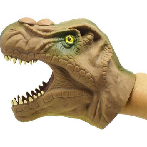 Childrens game props Soft Dinosaur Hand Puppet Tyrannosaurus rex Head Hand Puppet Figure Gloves Toys Children Toy Model Gift