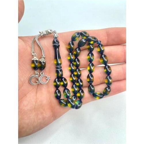 Silver Mens Vernier Powder Amber Tasbih decorative beads 33/99 Islamic rosary muslim rosary tasbih jewelry rosary free shipping