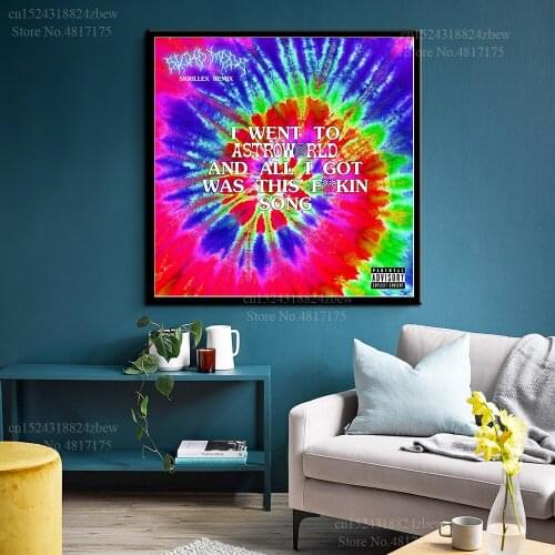 Travis Scott Poster Rapper Singer Music Album The Plan TKN Watch SICKO MODE Canvas Painting Wall Art Poster and Print Home Decor