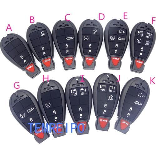 Spare Remote Case Blank Smart Key Shell Case For Chrysler Town & Country For Dodge Grand Caravan + Insert Blade