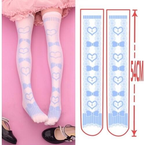 100 d what students love sweet bowknot LOLITA socks Japanese LOLITA their velvet stockings