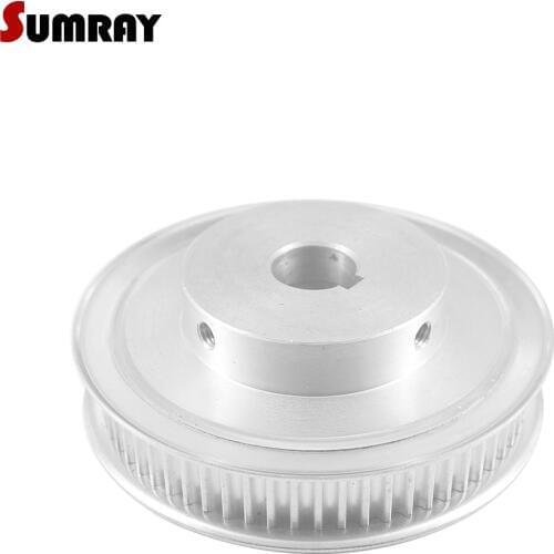 SUMRAY 5M 60T Keyway Timing Belt Pulley 12/14/15/17/20/25mm bore keyway diameter 4/5/6/8mm 16/21mm width Tooth Belt Pulley