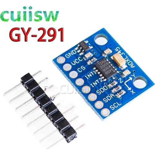 5PCS GY-291 ADXL345 digital tri-axial acceleration due to gravity gradient module IIC/SPI transmission