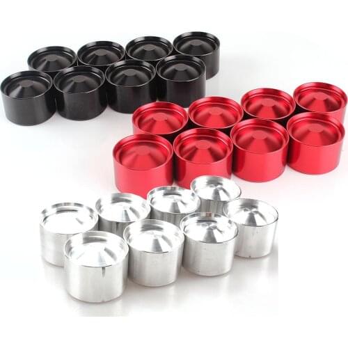 8 X Aluminum Storage Cup Fuel Filter For NAPA 4003 WIX 24003 OD 1.76" ID 1.57" Black/Red/Silver