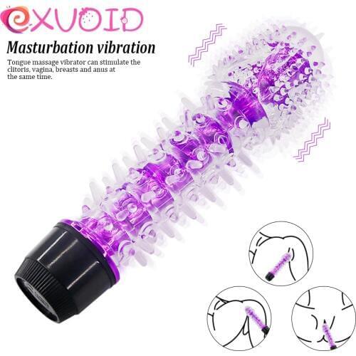 EXVOID Anal Vibrator Plug Dildo Vibrator Prostate Stimulate Multi-speed Silicone G-spot Massager Sex Toys for Women Men