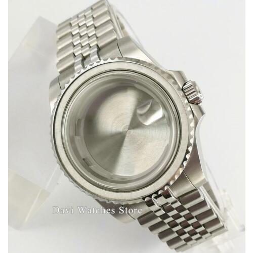 40mm Watch Case with bezel Steel Band Case Fit DG2813/3804, ETA 2836,Miyota 8215 821A